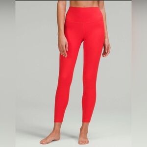 NWT Lululemon Athletica Carnation Red Align Leggings